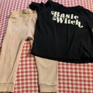 H&M Kids Ribbed Beige Leggings